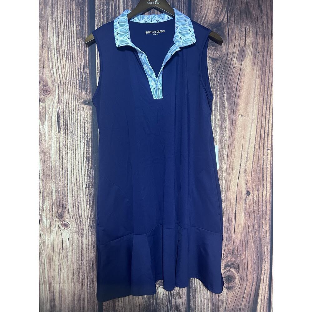 Smith & Quinn Blue Size XL Athletic Dress Navy Blue New Tennis Pockets Polo Golf